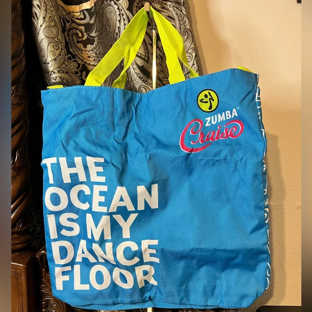 ZUMBA: Zumba Cruise “The Ocean Is My Dance Floor” Fabric Crossbody Tote